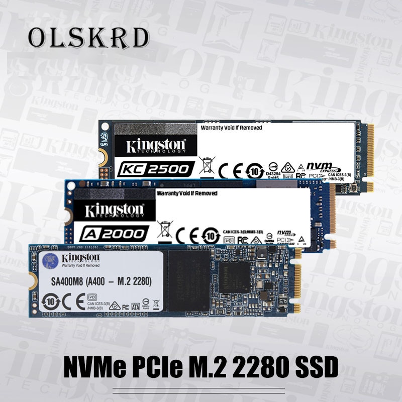Kingston-A2000 A400 KC2500 SSD NVMe PCIe M.2 2280 ..